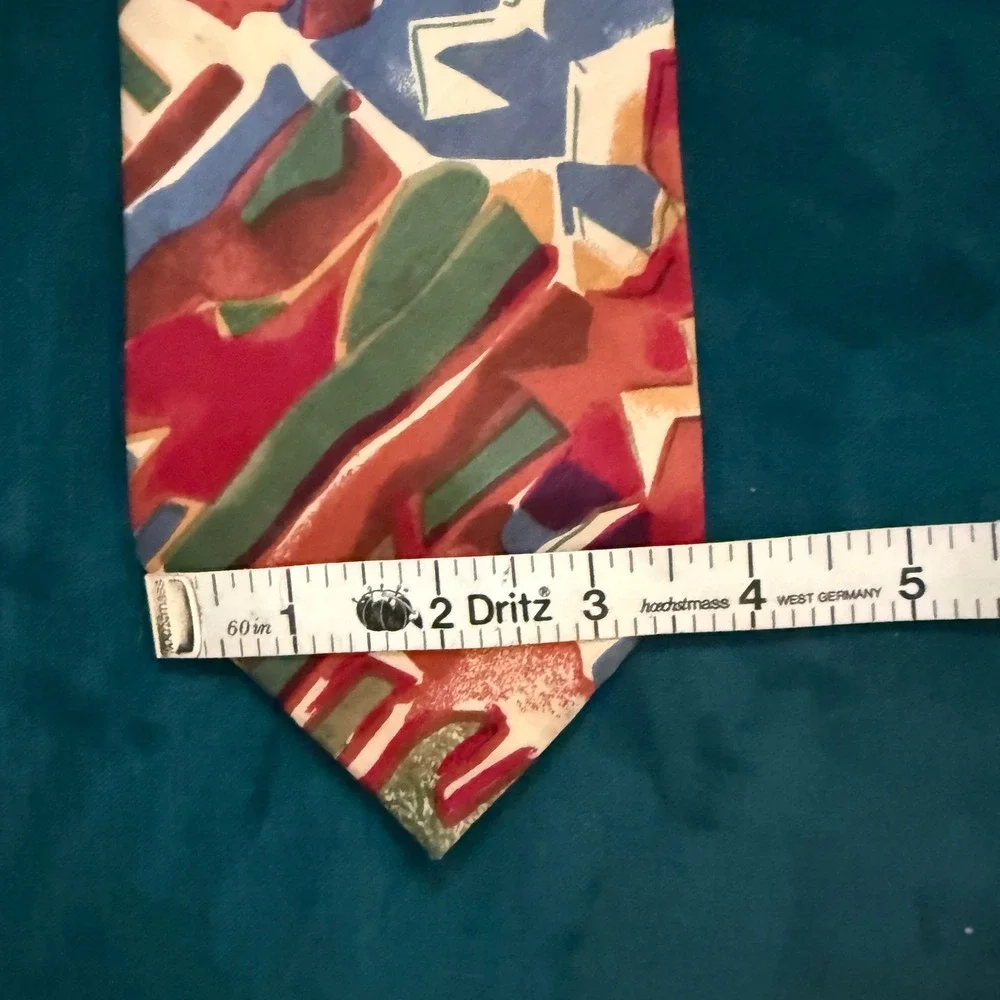 Echo Silk Abstract Geometric Pattern‎ Men's Tie